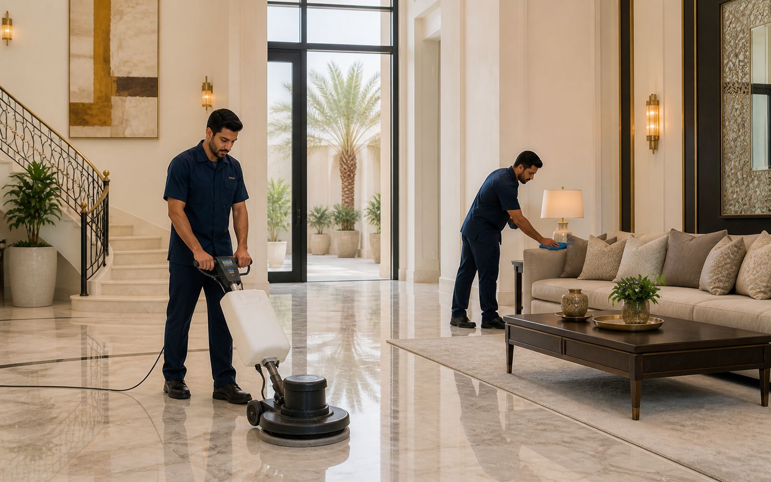 خدمة تنظيف الفلل في الرياض من الداخل والخارج